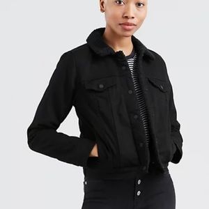 LEVI’S ORIGINAL SHERPA TRUCKER JACKET BLACK SMALL